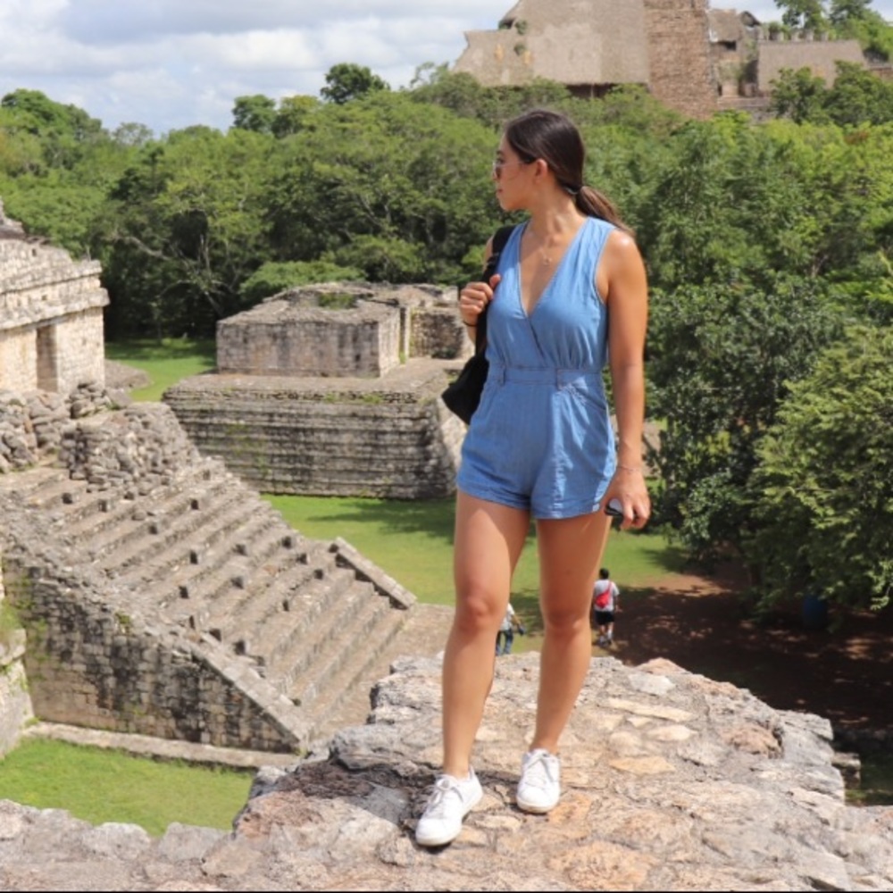 LF Blue Denim Romper